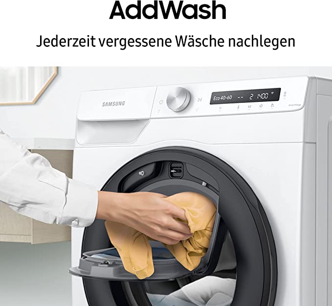 Samsung WW8GT654ALH-S2 Waschmaschine mit der Addwash Nachlegefunktion