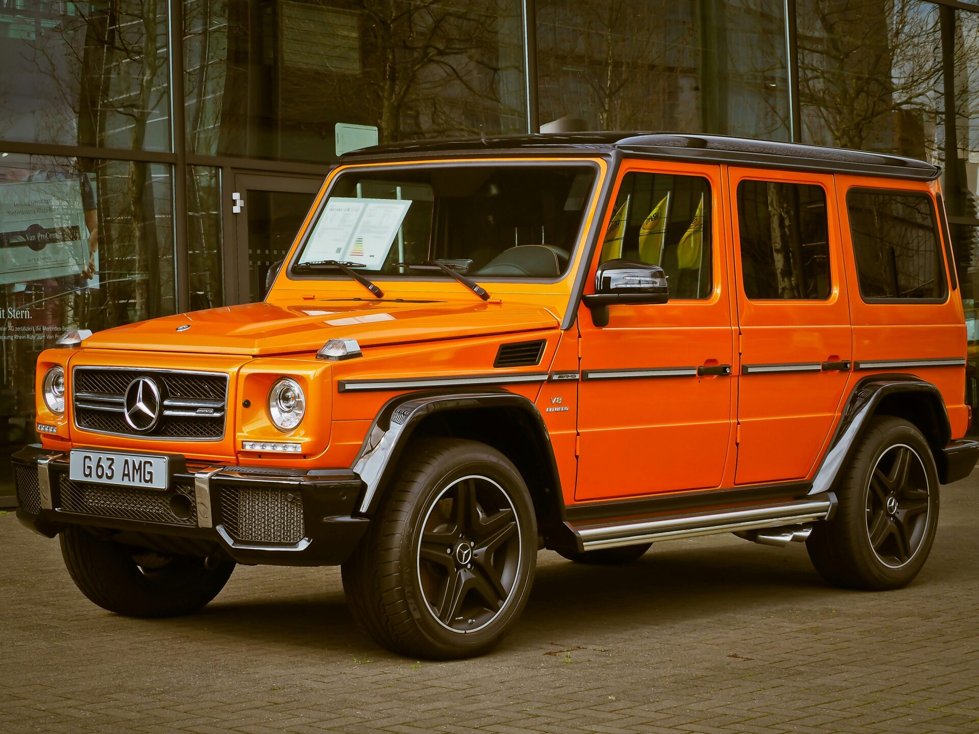 Orange Mercedes Benz G63